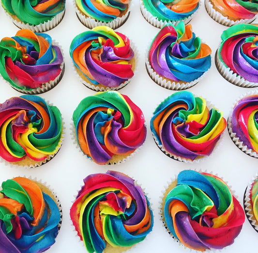 Rainbow Cupcakes