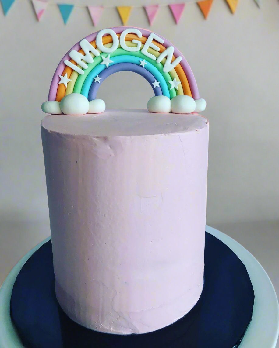 Rainbow Topper Cake