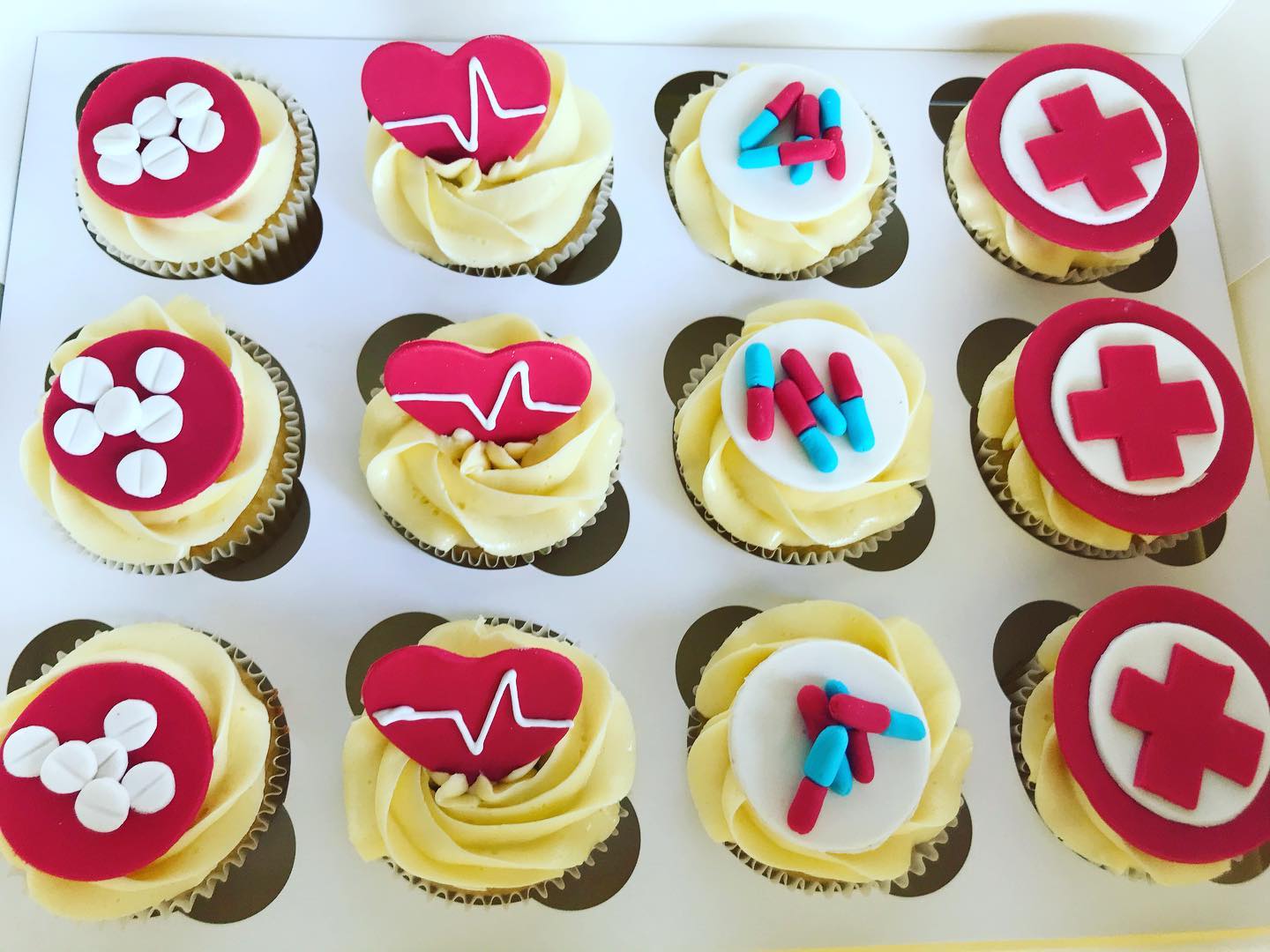 First Aid Cupcakes