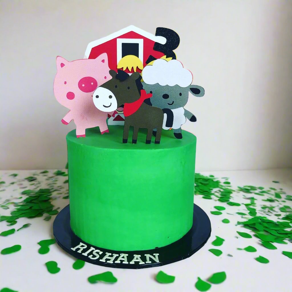 Farm Animal Cake
