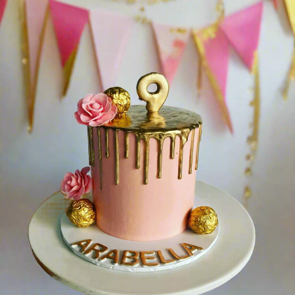 Gold Drip Cake