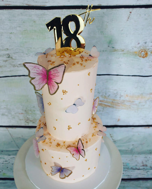 Butterfly tiered Cake