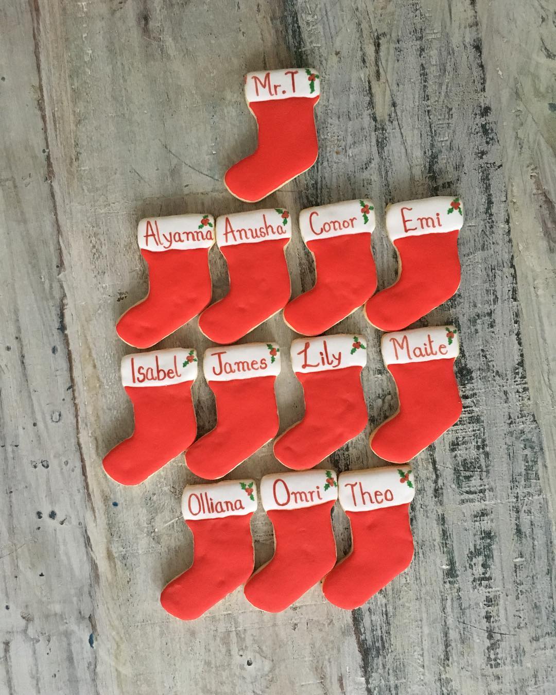 Personalised Stocking Cookies