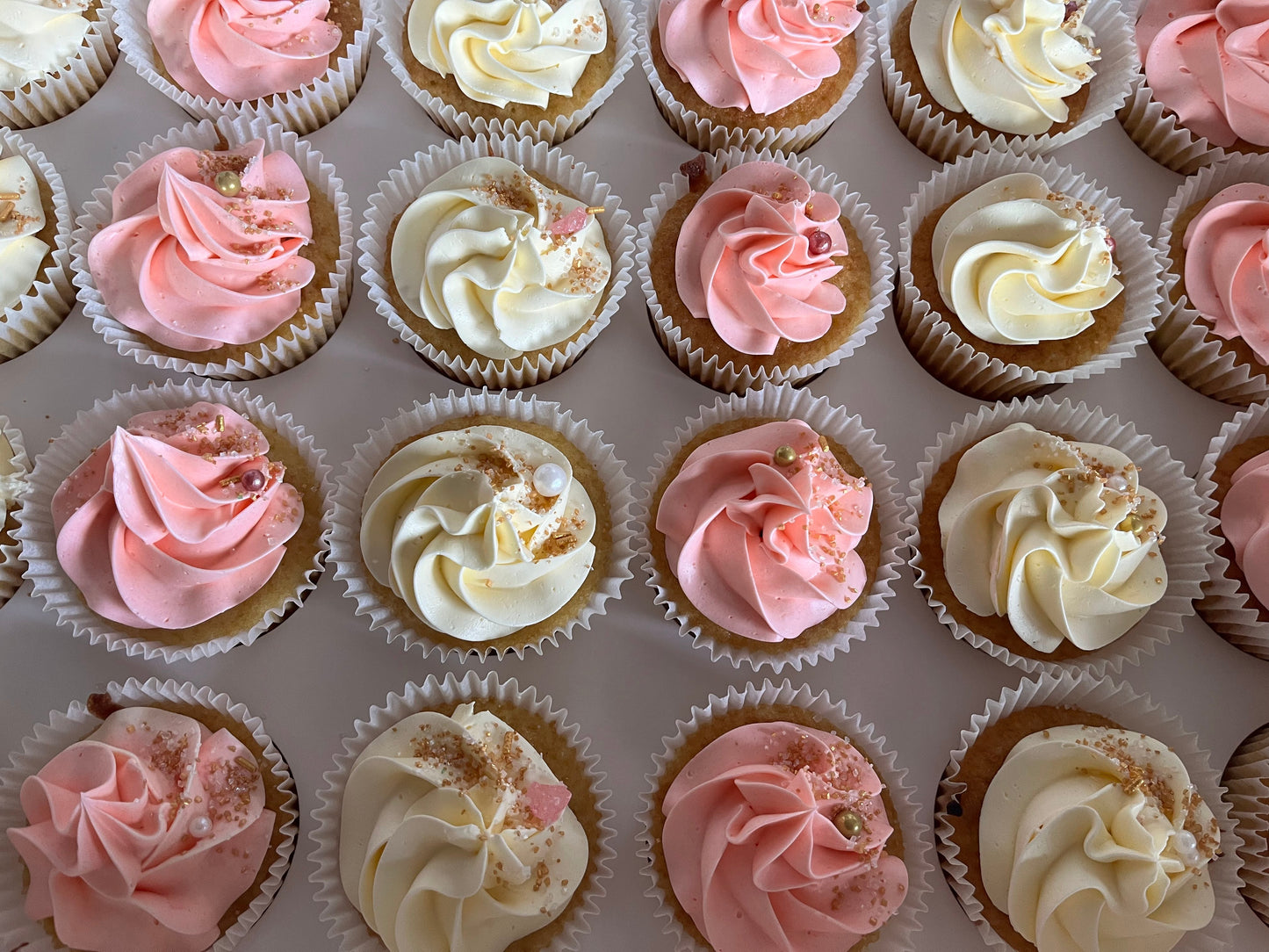 Swirl Cupcakes with Sprinkles