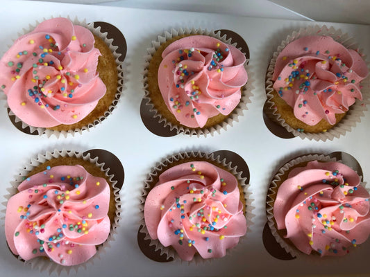 Pink Swirl and Sprinkles