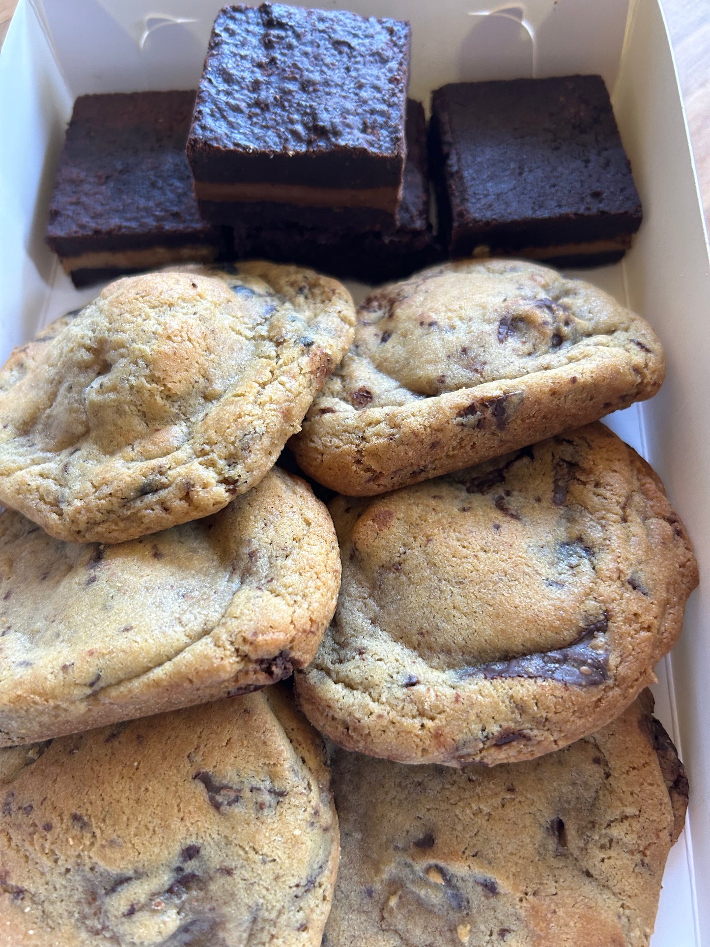 Biscoff Stuffed Brownies with Choc Chunk Cookies