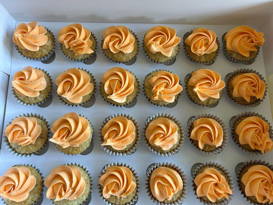 Mini Eggless Vanilla Cupcakes