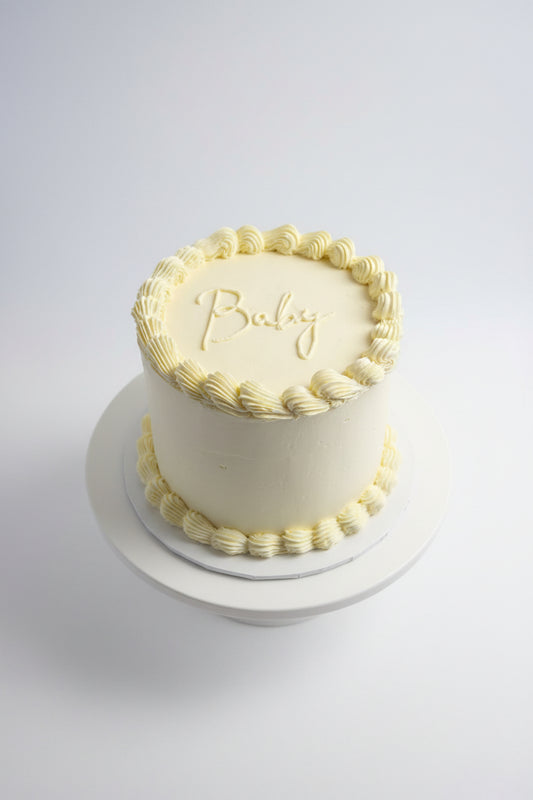 Vintage Gender Reveal Cake