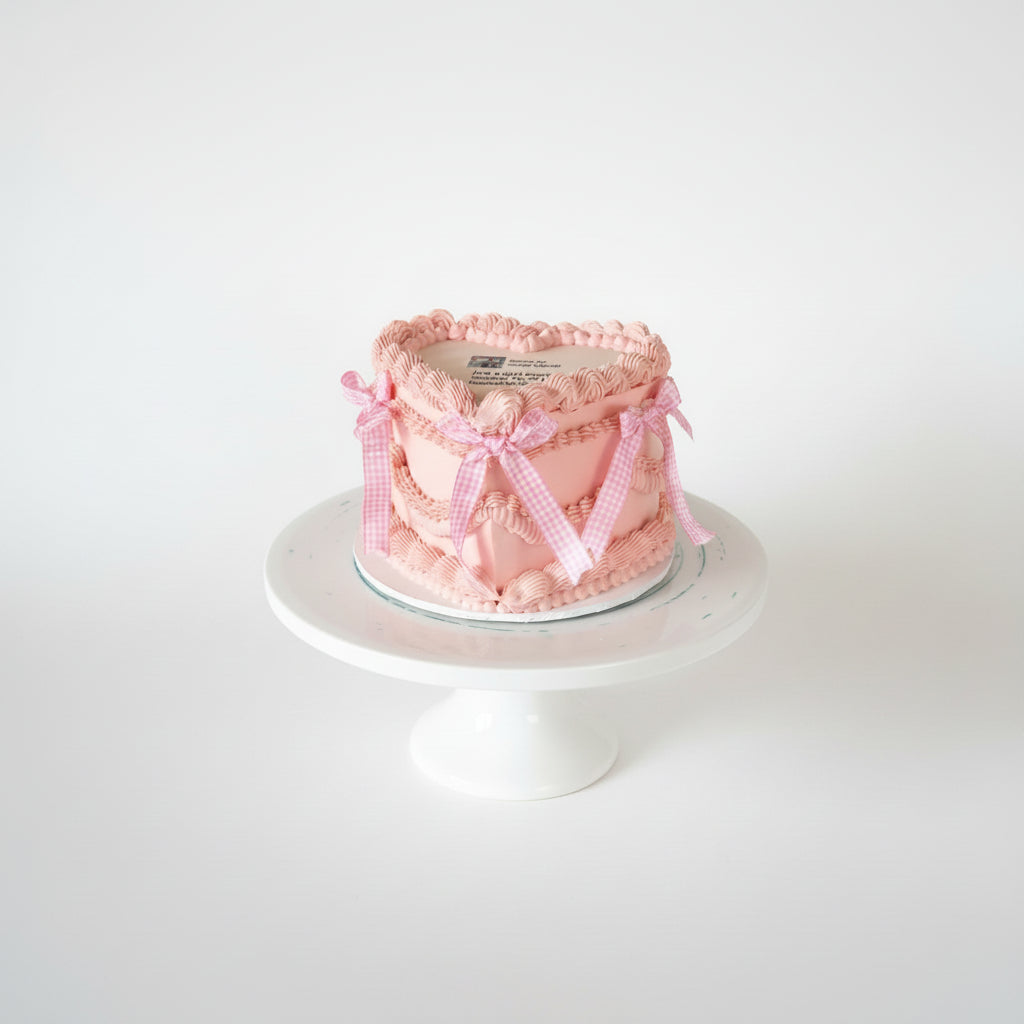 Vintage Heart Cake - Sweet 16