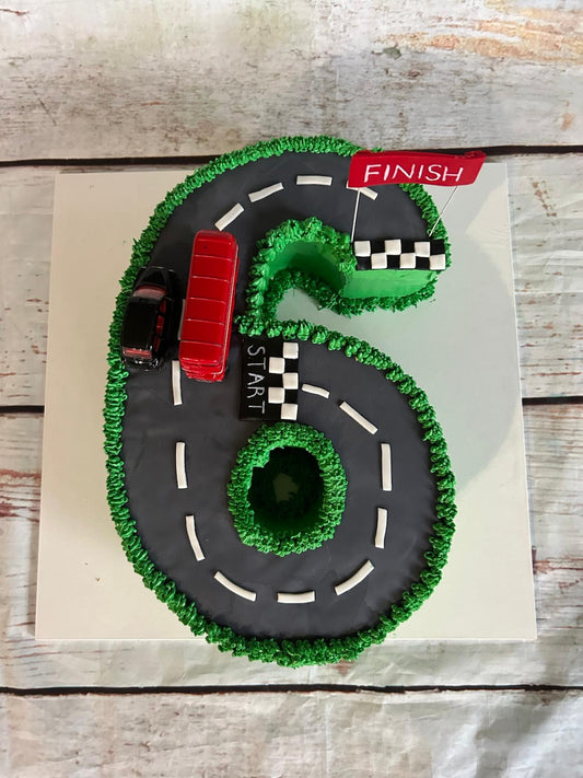 Number 6  Cake