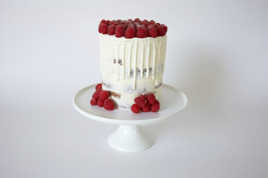 White Chocolate Raspberry Cake